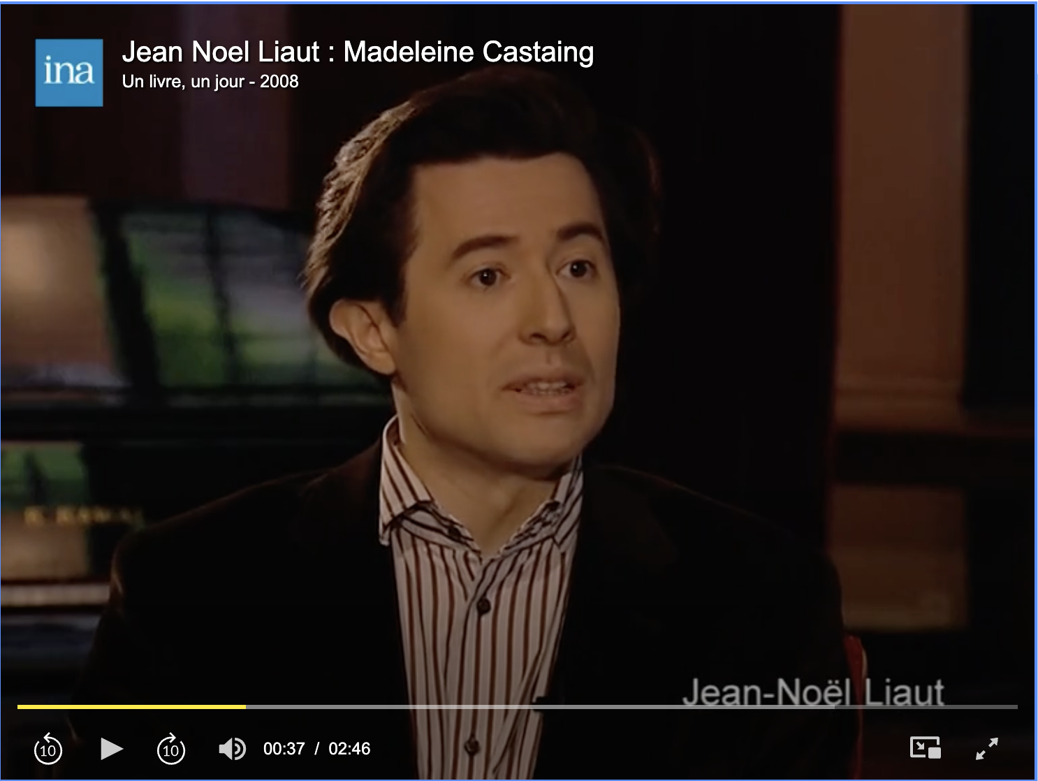 Jean-No�l Liaut � Madeleine Castaing